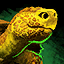 Mini-bébé tortue jaune