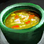 Bol de soupe volaille-légumes d'hiver