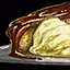 Slice of Allspice Cake with Ice Cream