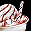 Scoop of Mintberry Swirl Ice Cream