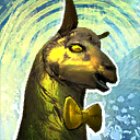 Mini Fancy Gold Llama