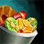 Bowl of Fruit Salad with Orange-Clo...