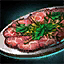 Plate of Beef Carpaccio with Mint G...