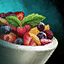 Bowl of Fruit Salad with Mint Garni...