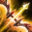 Viper's Fiery Dragon Slayer Short Bow of Icebrood Slaying